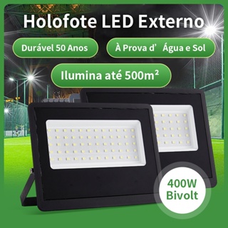Kit 1 e 5 Refletor LED 400W Holofote Bivolt Super Brilhante e EconÃmico lP67 àProva d'Água Externas em Oferta na Shopee
