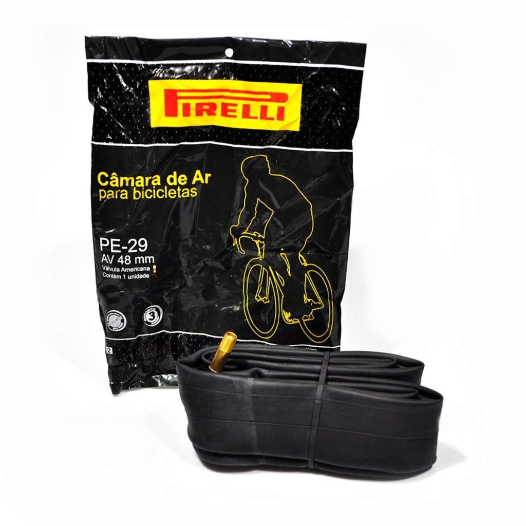 CÂMARA DE AR PIRELLI PE-29 – ARO 29 VÁLVULA GROSSA 48MM em Oferta na Shopee