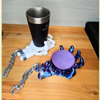 Lançamento Porta Copo Mão de Esqueleto Articulada Halloween Divertido Suporte Caneca Xícara Lata em Oferta na Shopee