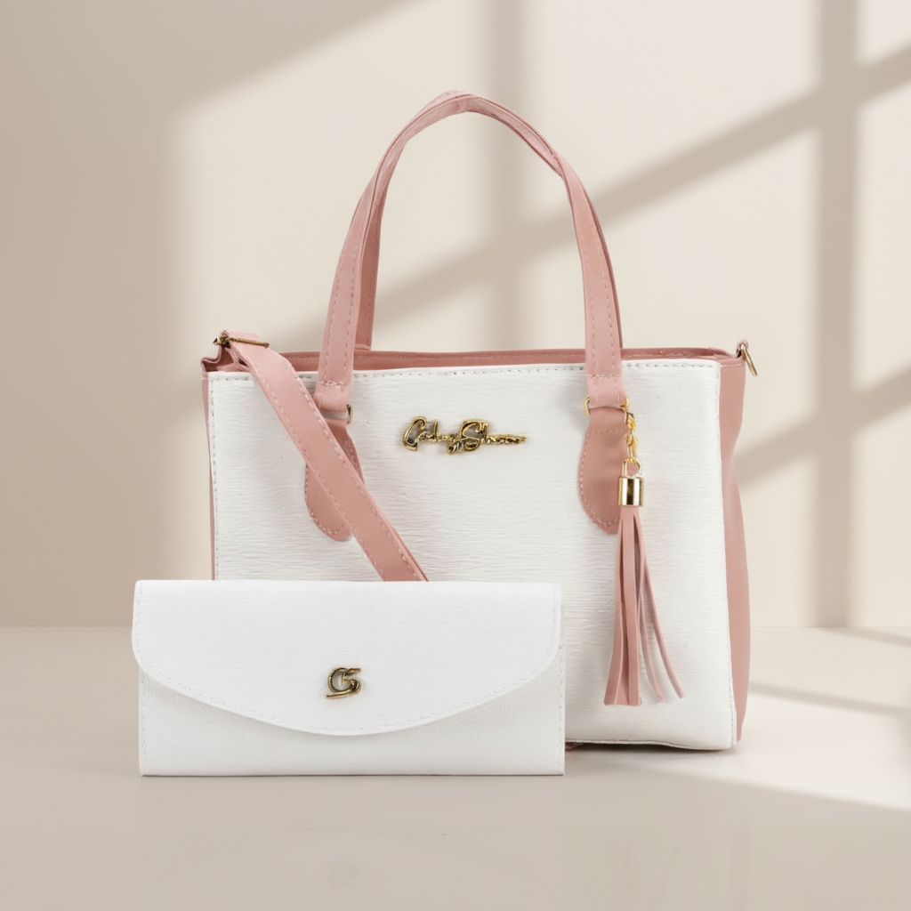 Kit Bolsa Feminina Anjik Média Transversal de Ombro + Carteira Gaby Show em Oferta na Shopee