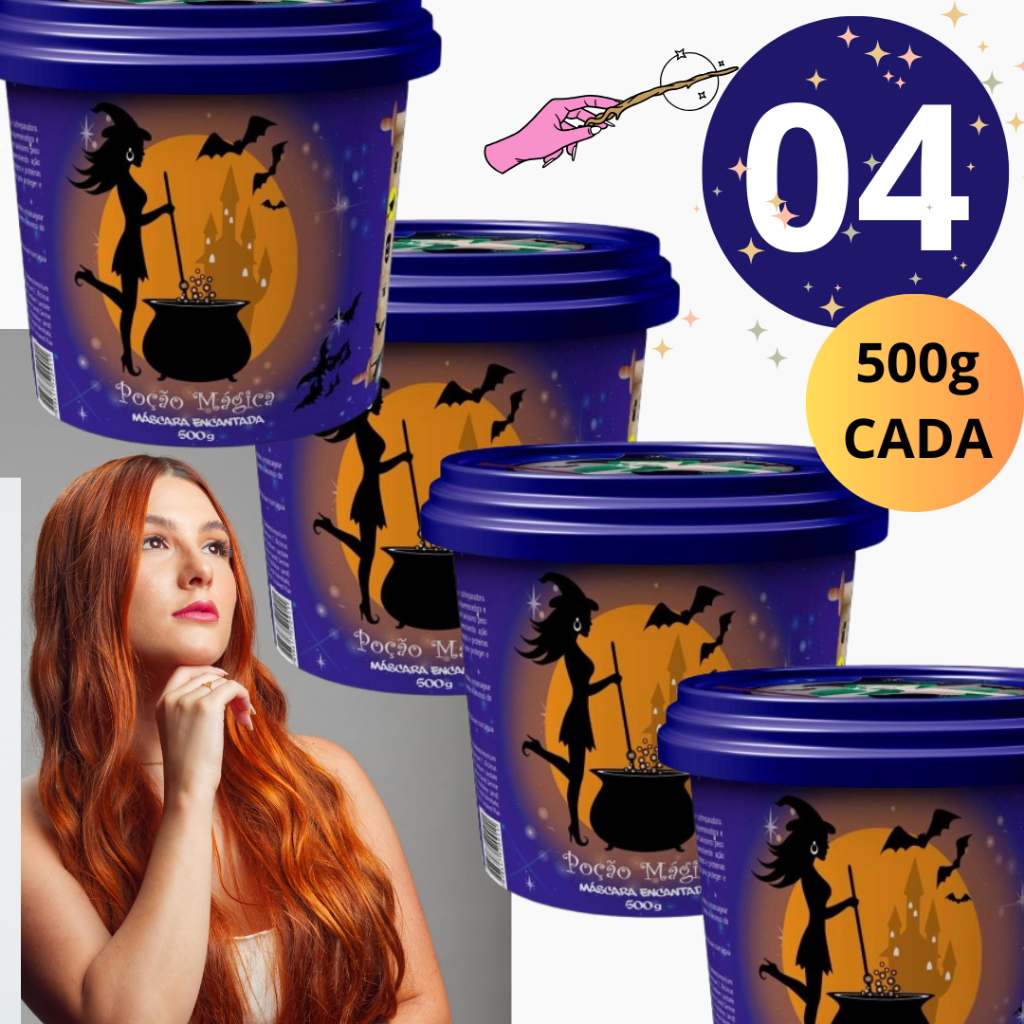 Promoção 4 Probelle Poção Magica Máscara Encantada 500g