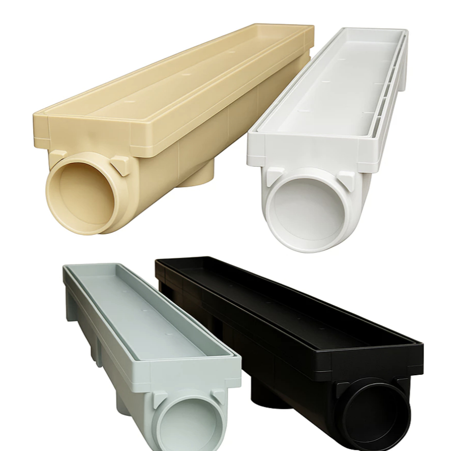 Ralo Linear Invisível 6x50cm + Caixa Coletora Sifonada Cola P/ Piso Porcelanato em Oferta na Shopee