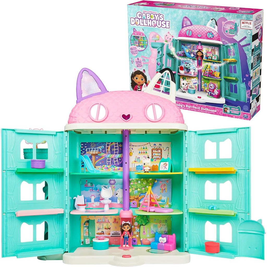 Playset Casa da Gabby'S Dollhouse Com Musica e 15 Acessórios - Sunny Brinquedos