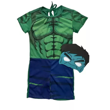 Roupa Infantil Fantasia Hulk com Máscara Super Heroi Aniversário Festa em Oferta na Shopee