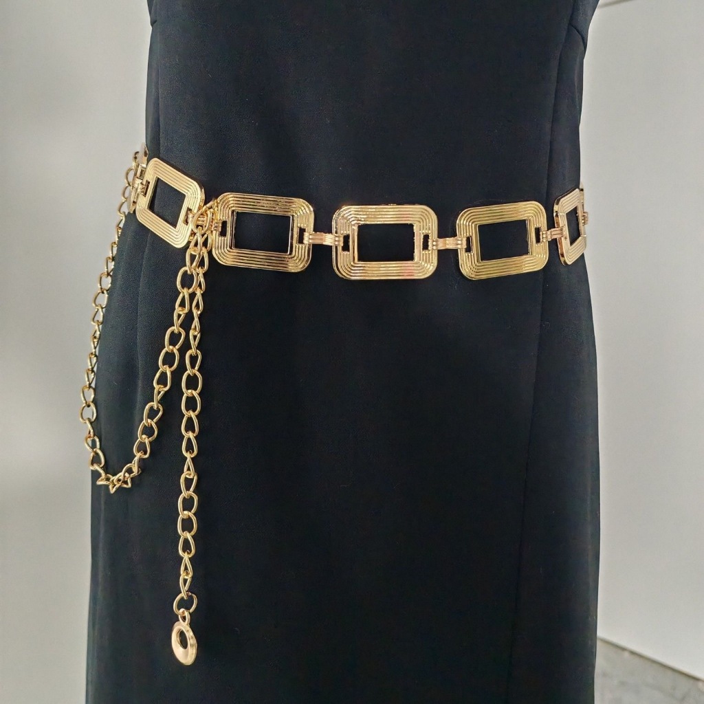 Cintos  Feminino Metal Fashion Blogueiras Moda Feminina Balada Festa em Oferta na Shopee