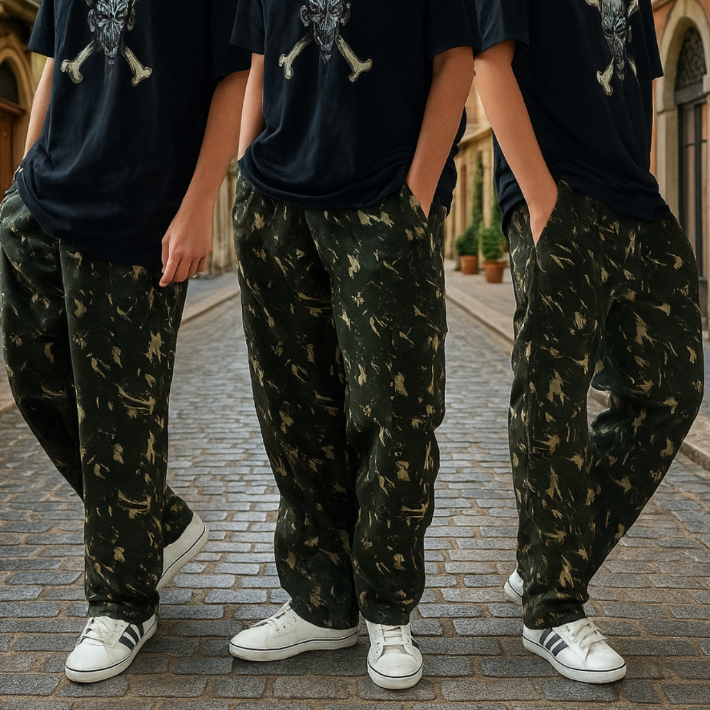 Calca Cargo em Hipstop Militar Camuflada Skate causal Trilha Paintbol