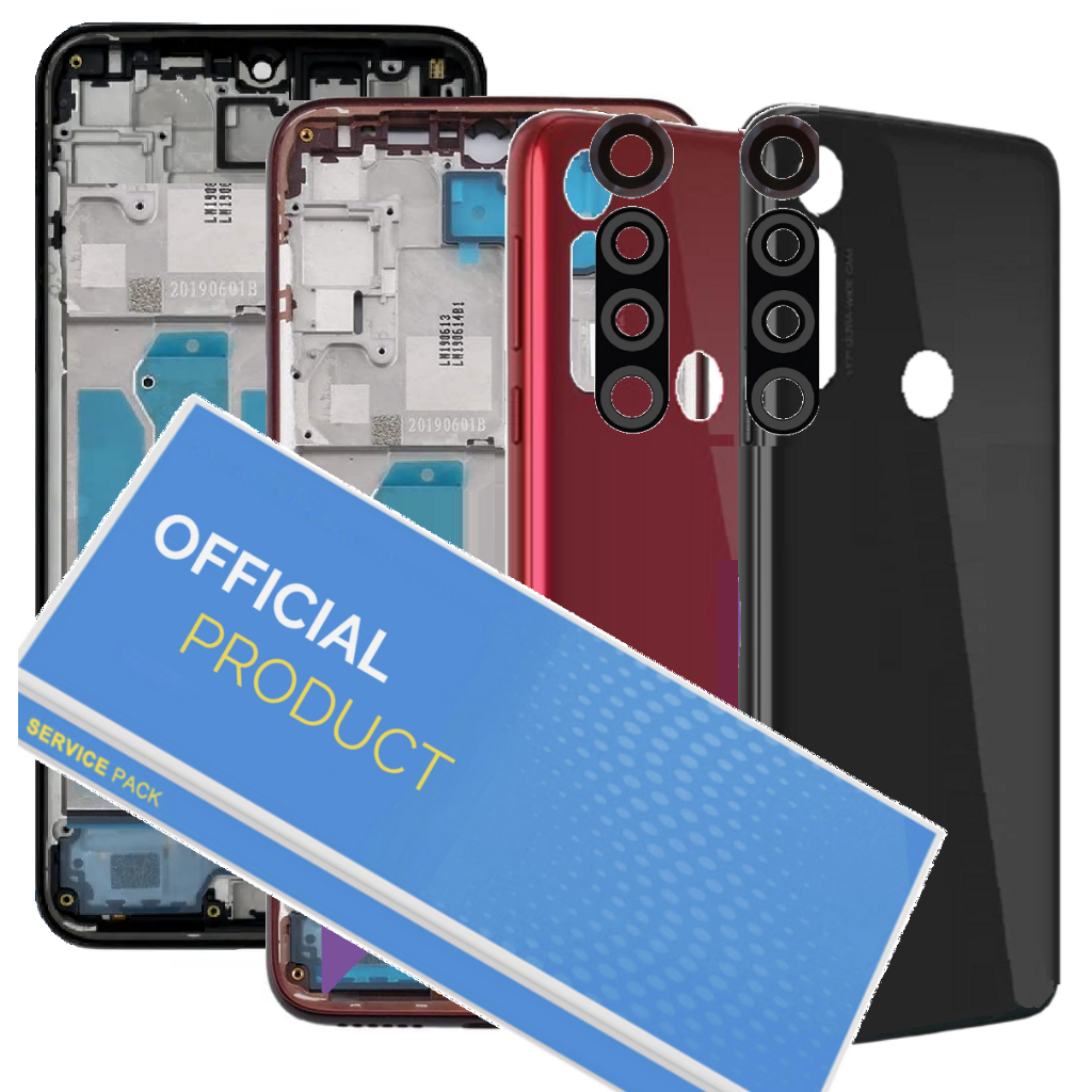 Kit Carcaça Aro Chassis + Tampa Compatível Com Moto G8 Play XT2015 + Lentes Câmeras!