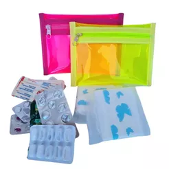 Porta Remédios Farmacinha Necessaire para Medicamentos e Absorvente de Bolsa