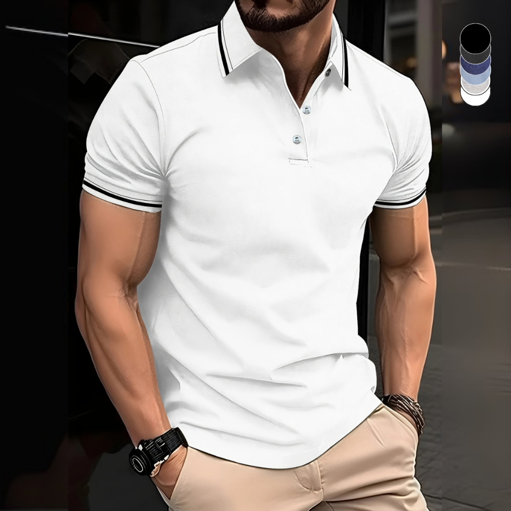 Camisa Gola POLO Masculina Básica 100% Algodão Piquet Lisa Uniforme