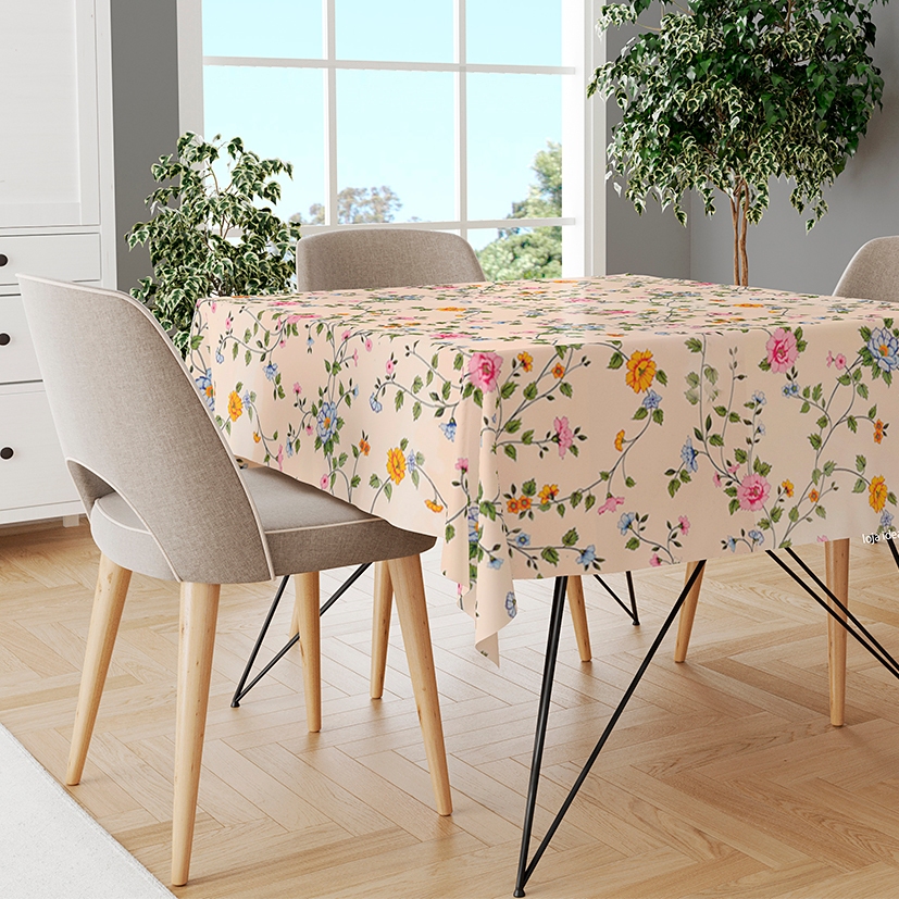 Toalha Mesa Plástica Térmica Pvc Estampada Florida 4 a 12 lugares Vr