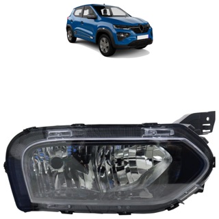 Farol Dianteiro Inferior Kwid 2022 2023 2024 Máscara Negra Lente Lisa Acrilico em Oferta na Shopee