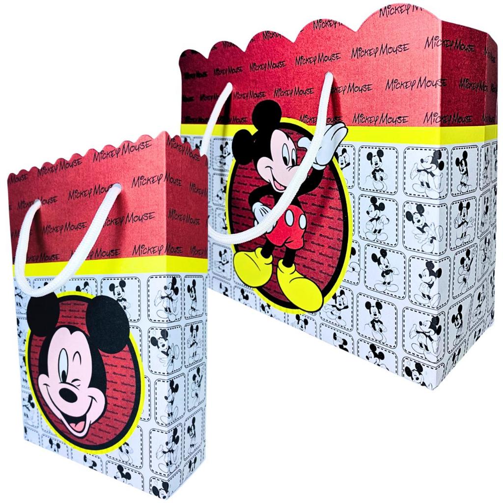 Sacolinha Personalizado Mickey Sacolinhas para Lembrancinha de Aniversário Infantil Sacolas Bolsinha Bolsa Envio Rapido