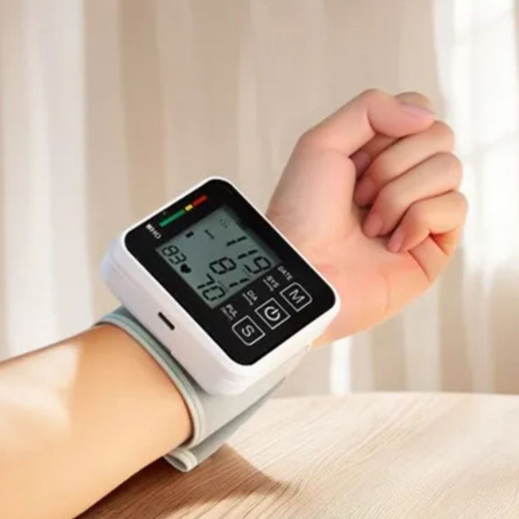 Medidor Pressão Digital De Pulso Com Voz Monitor Inteligente