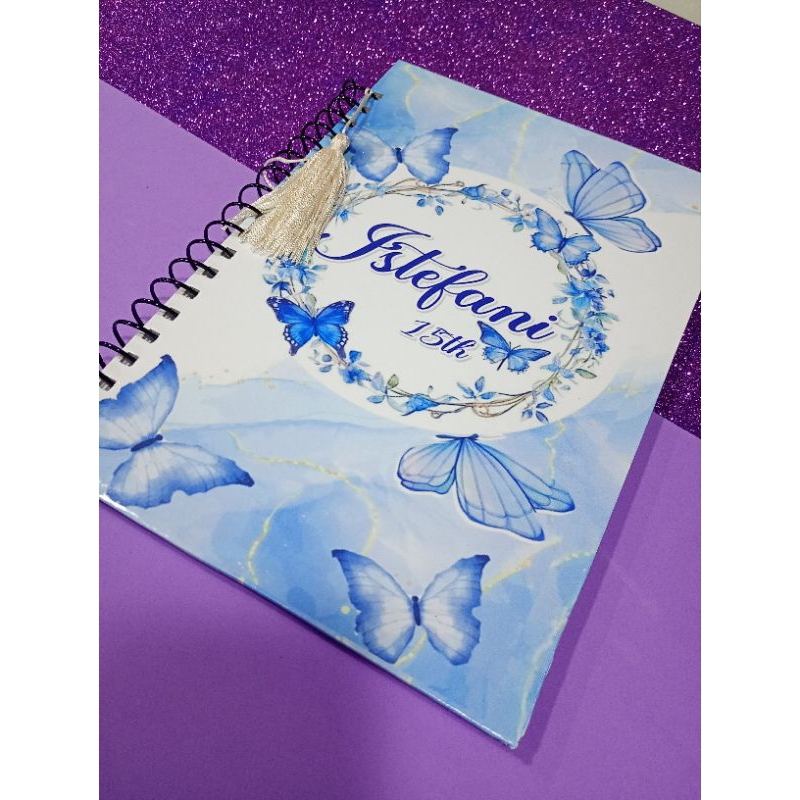 caderno 15 anos debutante personalizado organização festa assinatura lembrança