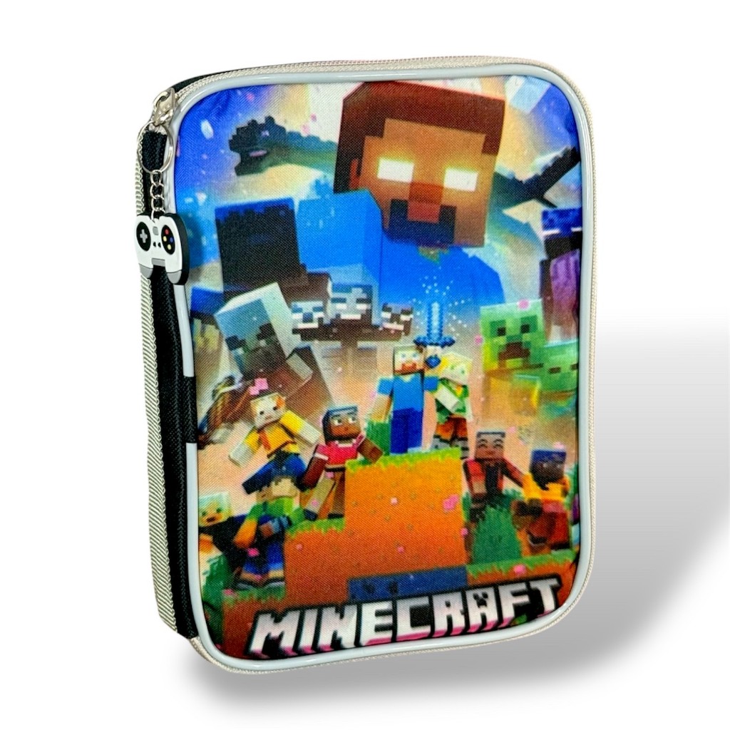 ESTOJO BOX MINECRAFT ESTOJO BOX GRANDE 100 PENS ORGANIZADOR ESCOLAR INFANTIL