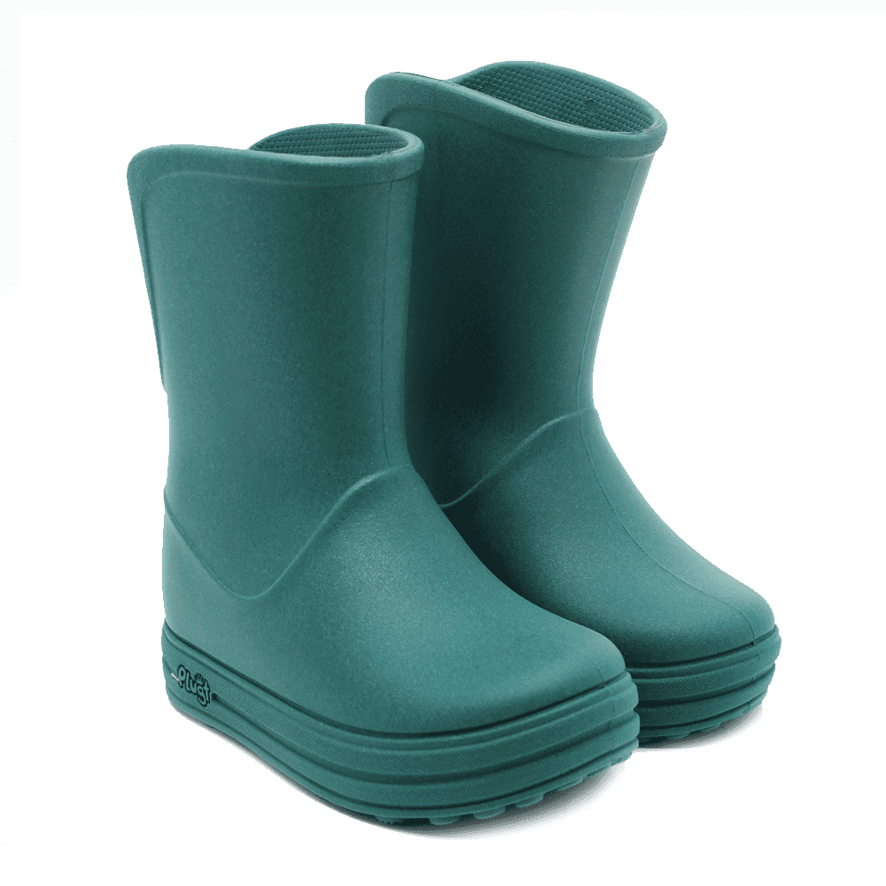 Galocha Bota de Chuva Infantil Básica Reciclável Confortável Plugt Linha Sustentável Verde em Oferta na Shopee