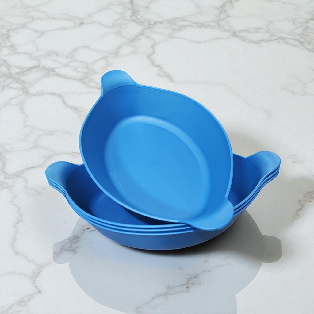 Kit 10 Petisqueira Barquinha Canoa Plástico Azul 600ml Petiscos Pote tigela amendoim salgadinho