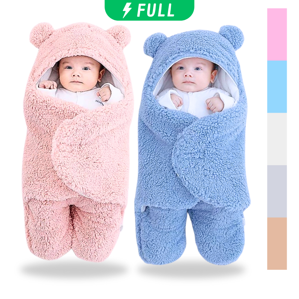 Saco de Dormir Bebe com Sherpa 64cm de Altura Antialergico Menino e Menina