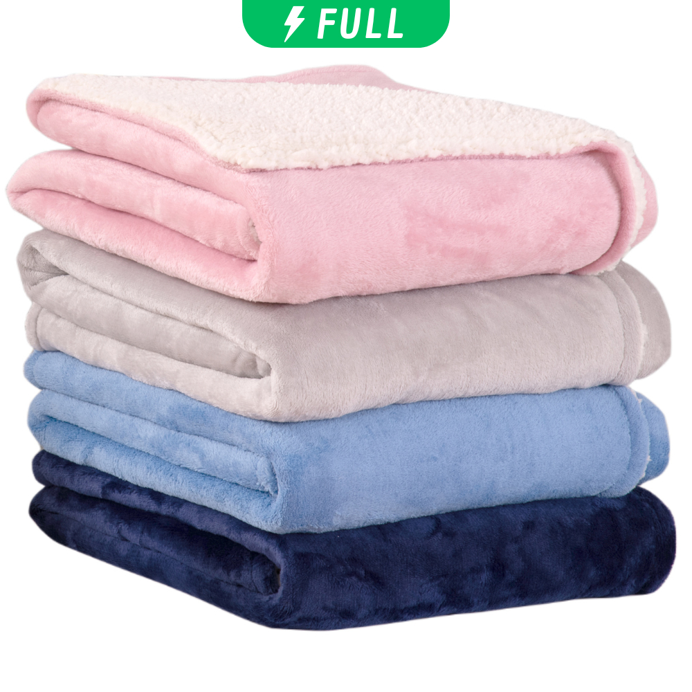 Cobertor de Bebe com Sherpa Dupla Face Coberdrom Maternidade 0,70 x 1,00m em Oferta na Shopee