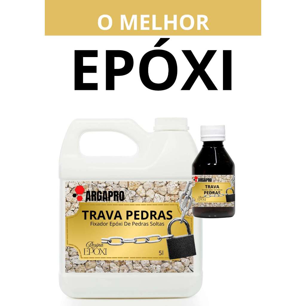 Fixador de pedras epoxi super forte ( TRAVA PEDRAS ) kit 5 litros argapro
