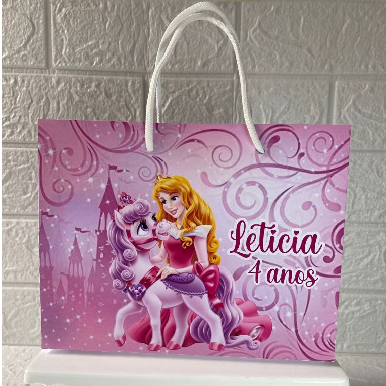 Sacola personalizada /lembrancinha de aniversário A Bela Adormecida