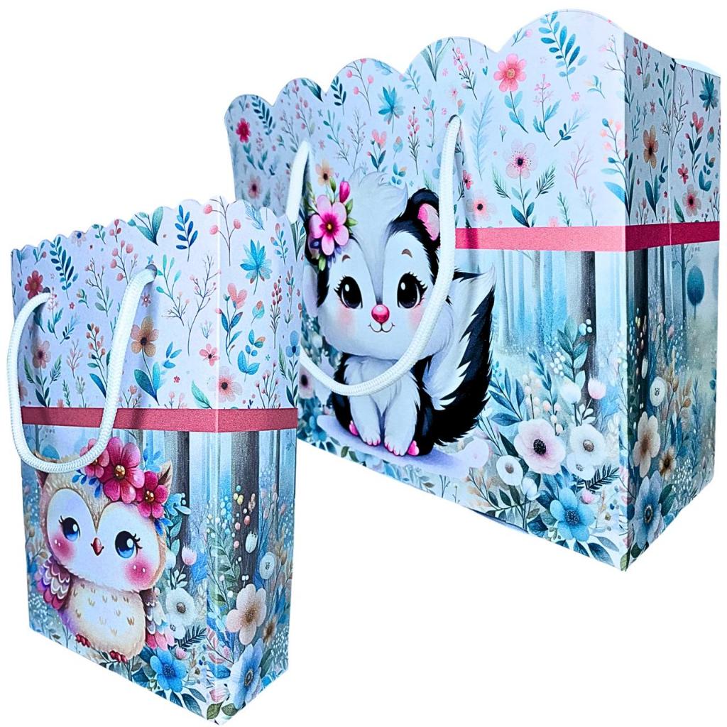 Sacolinha Personalizada Bosque Encantado Sacolinhas para Lembrancinha de Aniversário Infantil Sacolas Bolsa