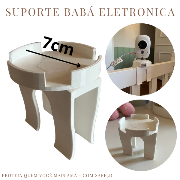 Suporte Universal Babá Eletrônica VB603 VB601 VB605 - Base 360° BOIFUN TakTark SINMOS - Anti-Queda