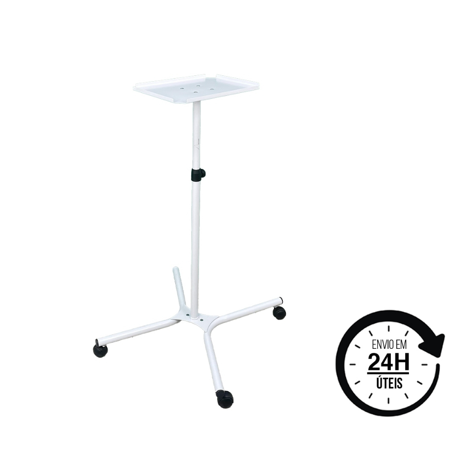 Carrinho Mesa Auxiliar para Aparelho Vapor De Ozônio Estética Facial Clinica Suporte Resistente