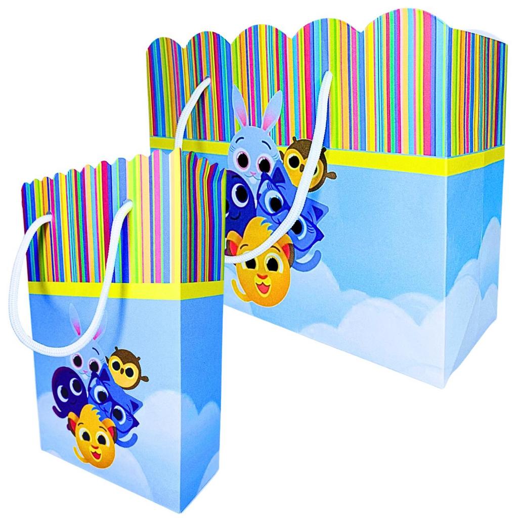 Sacolinha Personalizada Bolofofo Colorido Sacolinhas para Lembrancinha de Aniversário Infantil Sacolas Bolsa