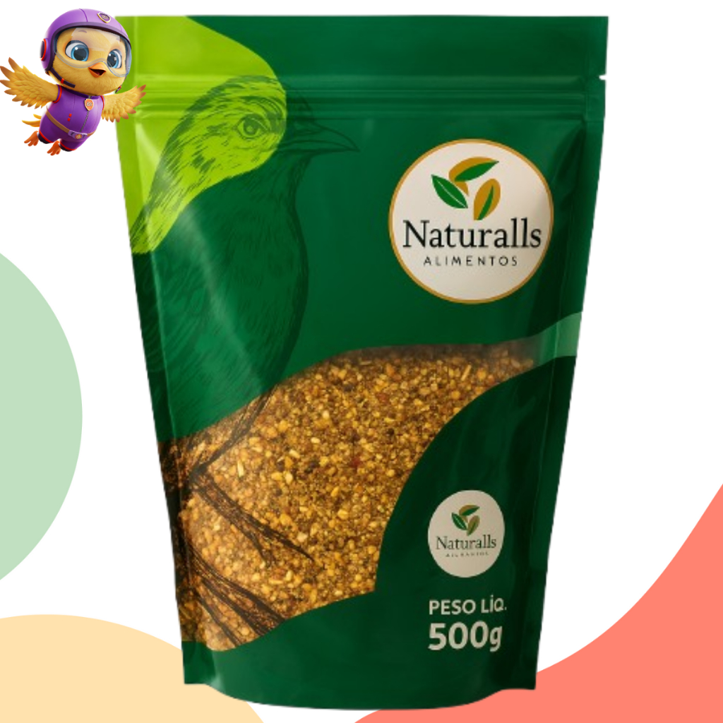 Mistura Curió Alimento para Pássaros - Naturalls Alimentos 500g