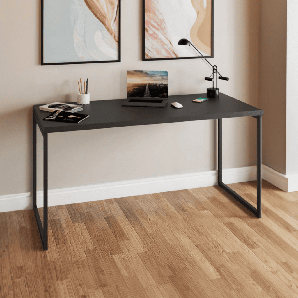 Mesa Escrivaninha para Escritório Home Office 120x50cm Trabalho Notebook Moderna Maclavi Móveis em Oferta na Shopee