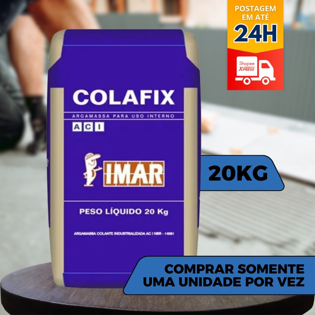 Argamassa Colante Tipo ACI Interna Colafix 20kg Cinza