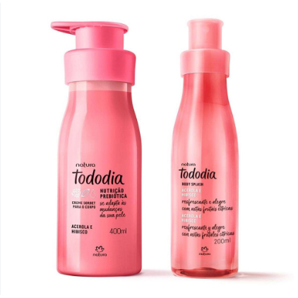 Kit Tododia Acerola e Hibisco. Natura