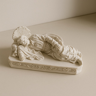 São Jose Dormindo Imagem Em Resina Cru 8cm Kit 10 Pçs em Oferta na Shopee