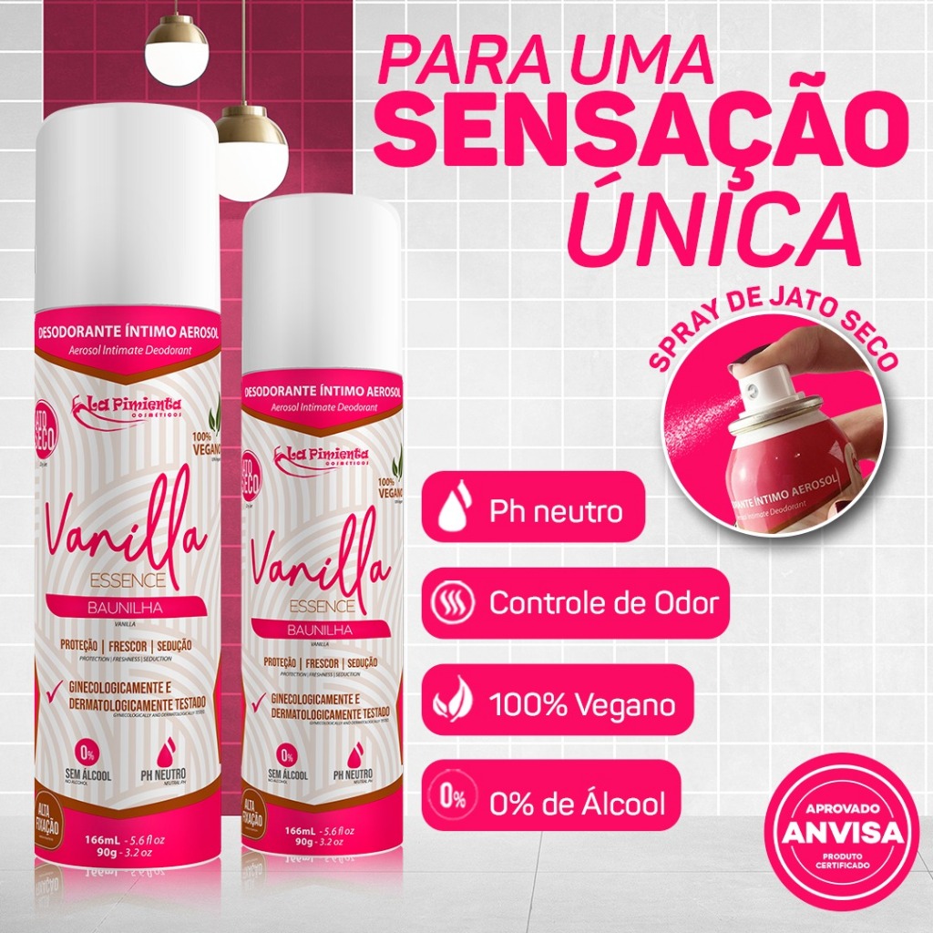 DESODORANTE ÍNTIMO PARA CHEIRO NA VAGINA COM PROTEÇÃO 48 HORAS - VOCÊ LIMPINHA E BEM CUIDADA