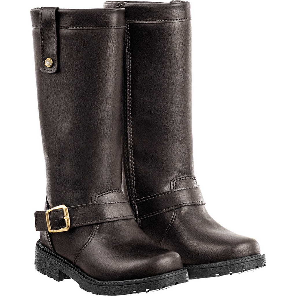 Bota Montaria GiGiL Teen Infantil Feminina Menina Cano Alto Rasteira Moda Atual Festa Country Rodeio em Oferta na Shopee