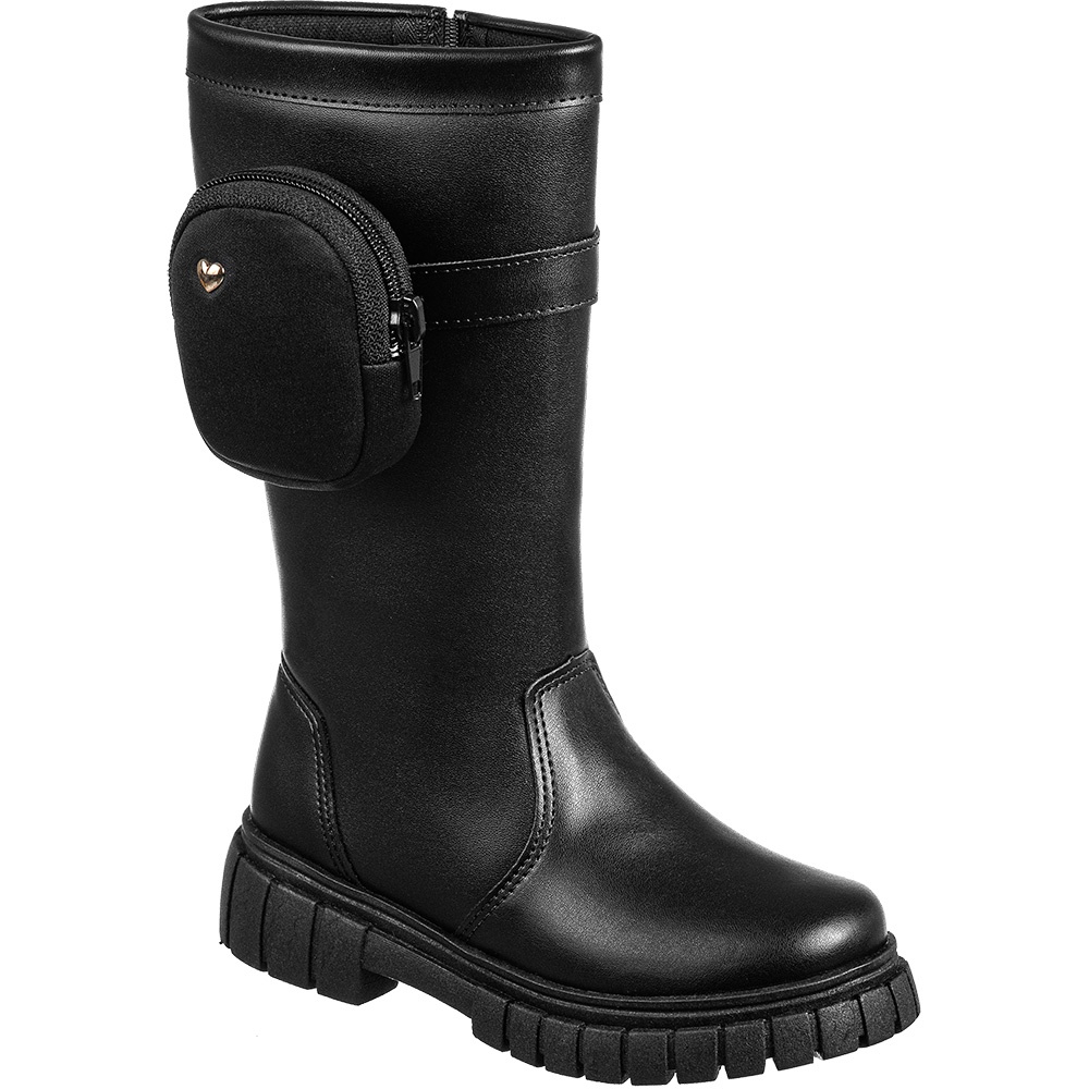 Bota Montaria GiGiL Teen Infantil Coturno Feminino Com Bolsinha Bag Bolsa Menina Cano Alto Conforto em Oferta na Shopee