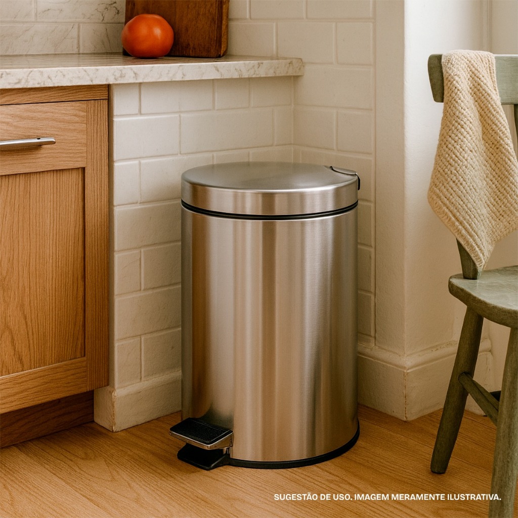 Lixeira 12 Litros Inox na Black Friday 2025 | BuscaProdutos
