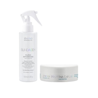 Amend KIT Essencial Blindagem Fluído Antiumidade 180ml + Proteína Capilar 100g em Oferta na Shopee