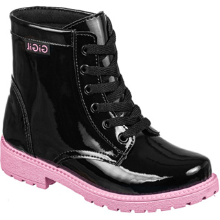 Bota Montaria GiGiL Teen Infantil Coturno Sola Colorida Rosa Menina Cano Curto Confortável Moda Atual em Oferta na Shopee