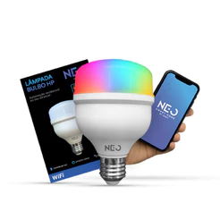 Lampada Led Smart Wi-fi 2.4 GHz Bulbo Hp 40w 50w 2700K/6500K RGB Colorido E27 110v/220v Neo Avant