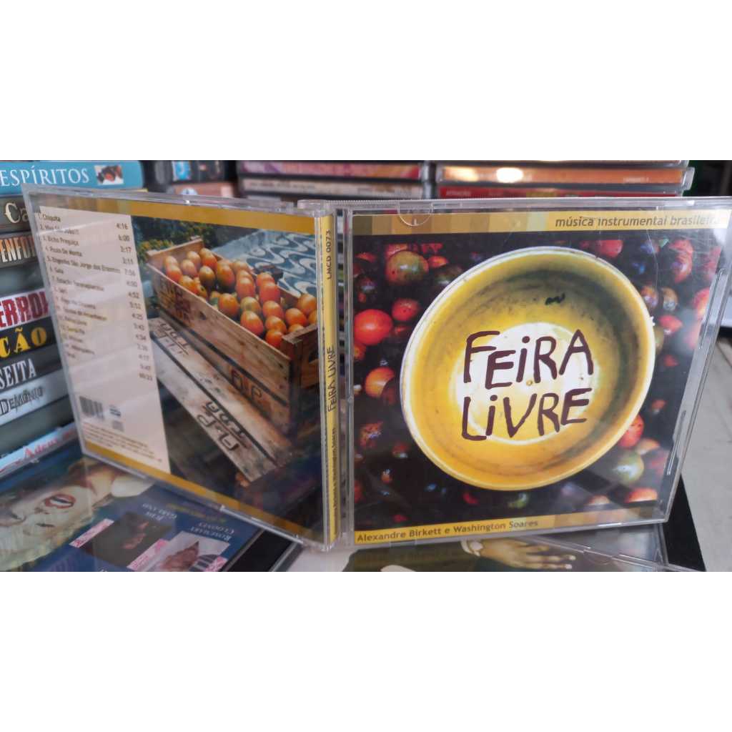 Cd Alexandre Birkett e Washington Soares –Feira Livre - 2014 	Samba , MPB - musica instrumental brasileira