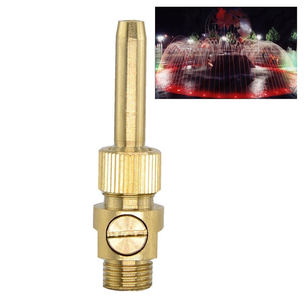 Bico de Fonte / chafariz  Ajustável em Latão M12 – Beleza e Sofisticação para Seu Jardim