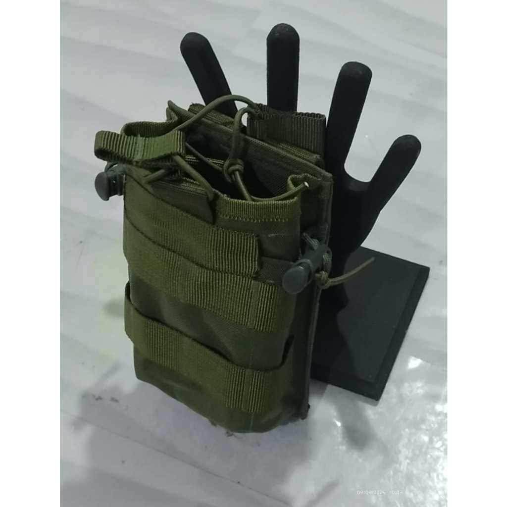 Porta magazine duplo MOLLE  CORDURA 500  M4 M16 IA2 556 padrão NATO saque rápido