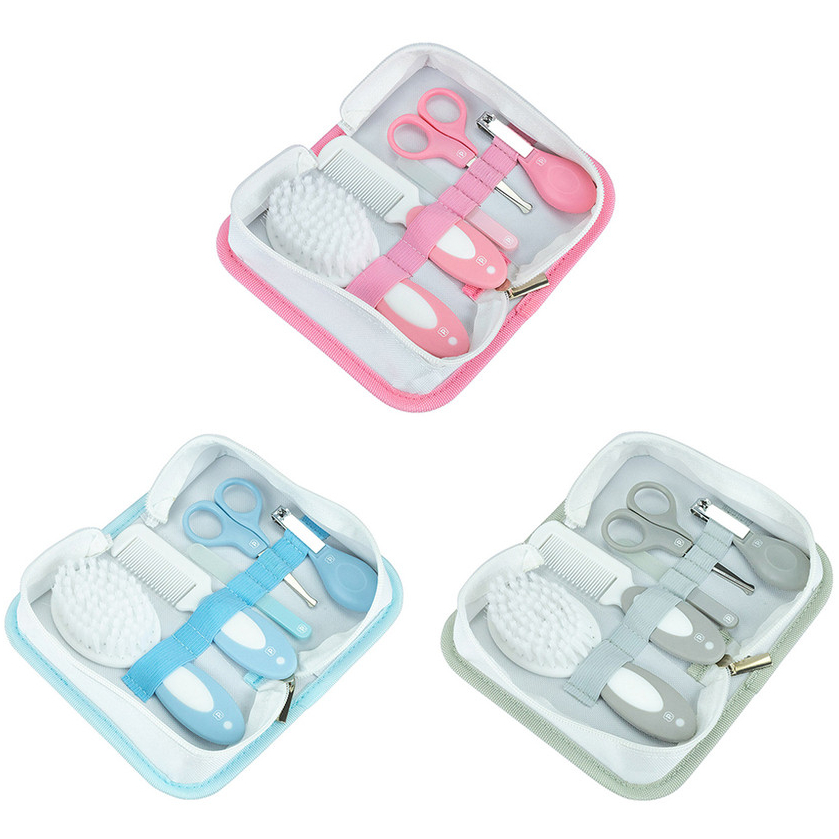 Kit Cuidados Higiene Do Bebê Pimpolho 5 Peças com Necessaire Menino Menina