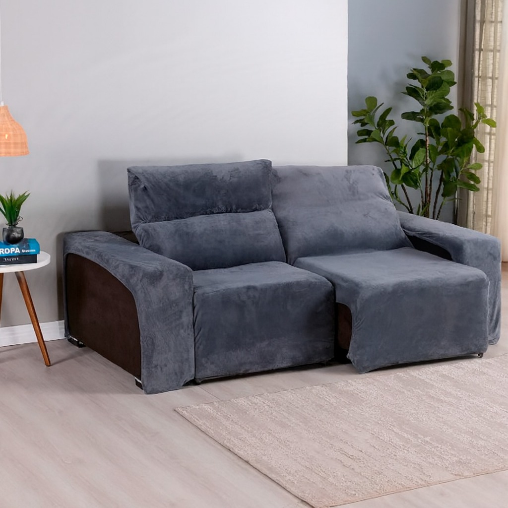 CAPA PARA SOFÁ RETRÁTIL DE 2 LUGARES SUPER LUXO EM MANTA LUXO SOFT