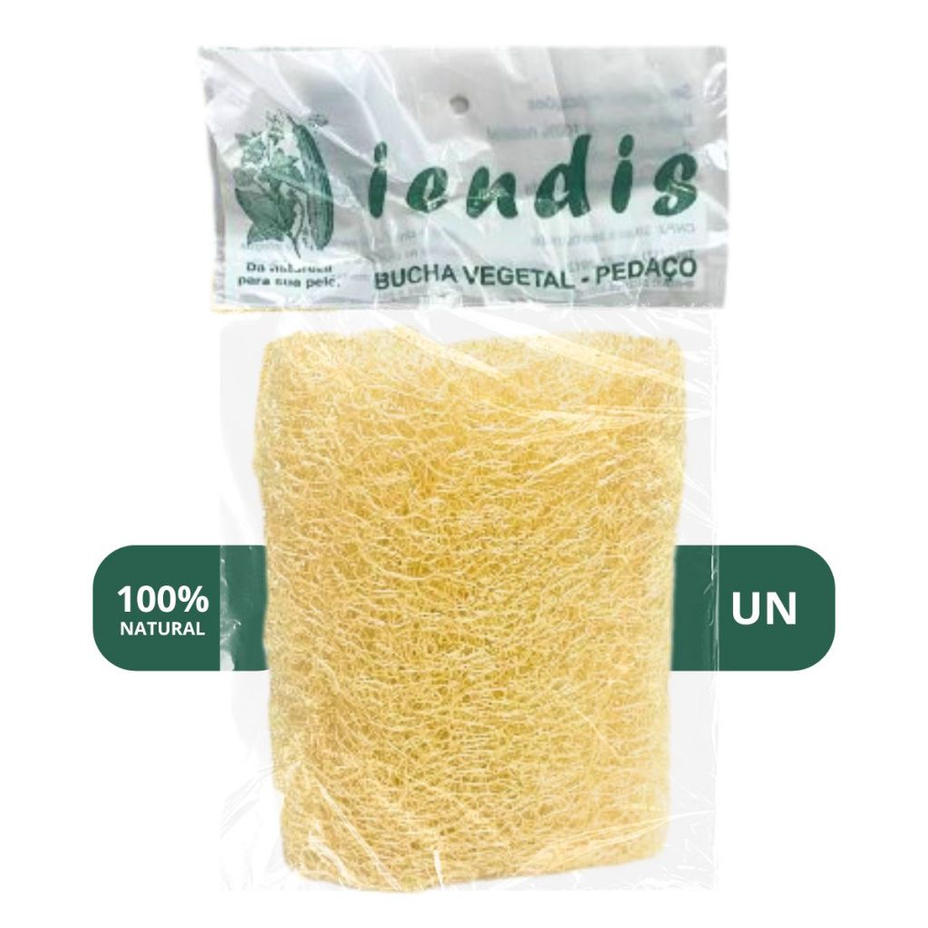 Bucha Vegetal Pedaço Para Banho Hidratação Corporal Cuidado Com a Pele Multiuso