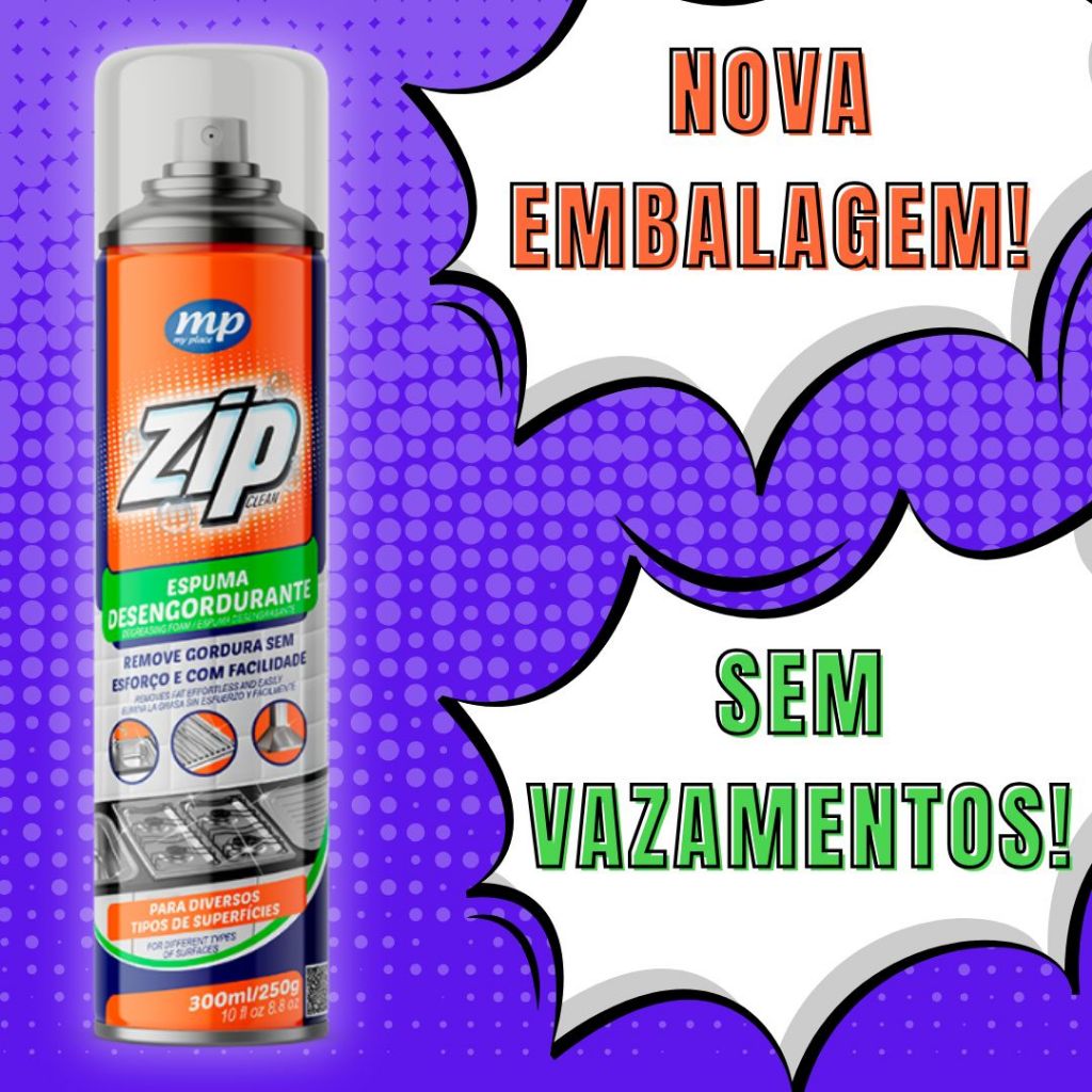 ESPUMA DESENGORDURANTE SPRAY ZIP 300ML