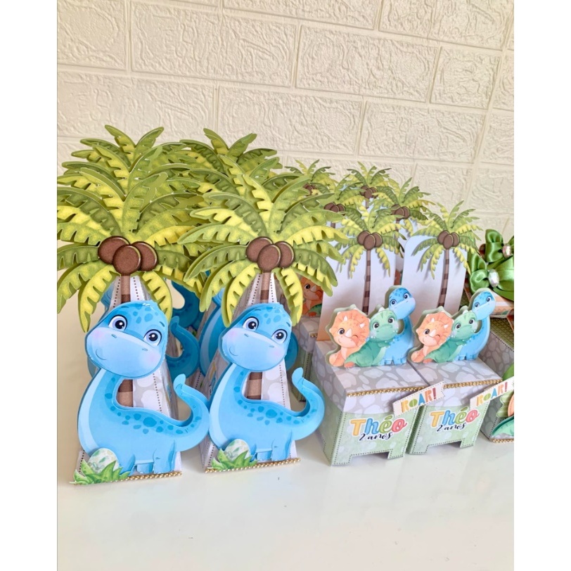 Kit Personalizados DINOSSAUROS BABY / DINO BABY AQUARELADO -  Lembrancinhas prontas para Festas e Aniversários