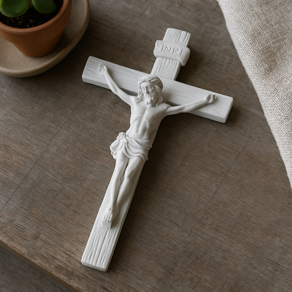 Jesus Crucificado Crucifixo De Parede Resina Cru 20 X 11 Cm em Oferta na Shopee